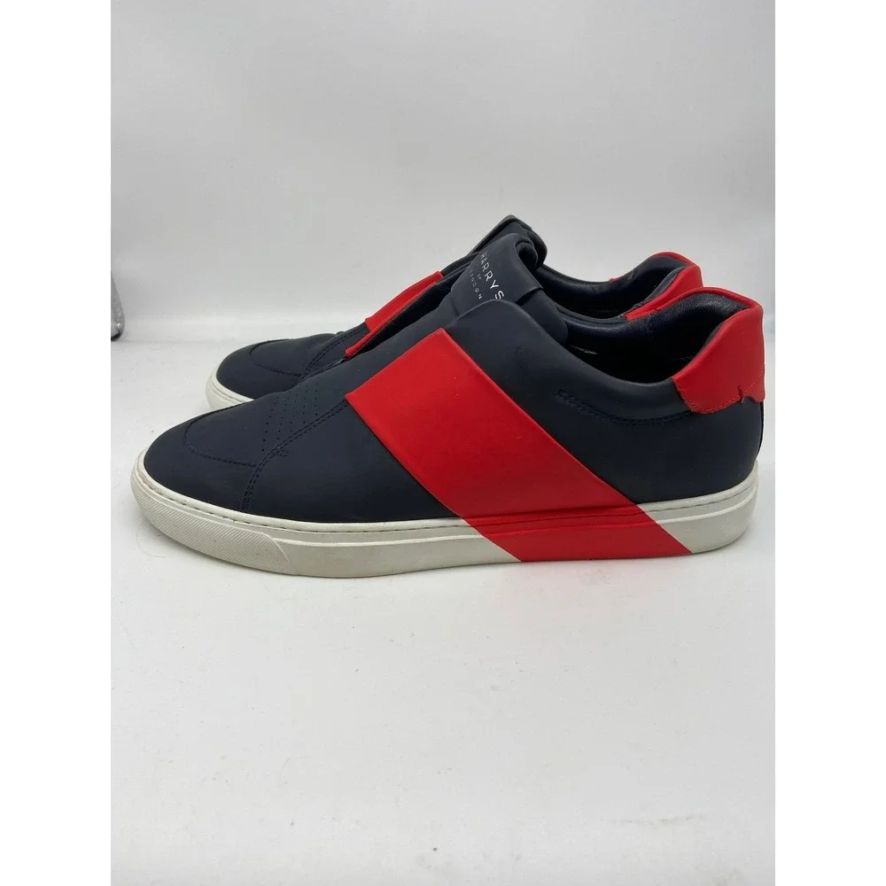 Harrys of London Sneakers‎ Mens Sz 10 EU 43 Bolt 2Tech Trainers Navy Red Accent